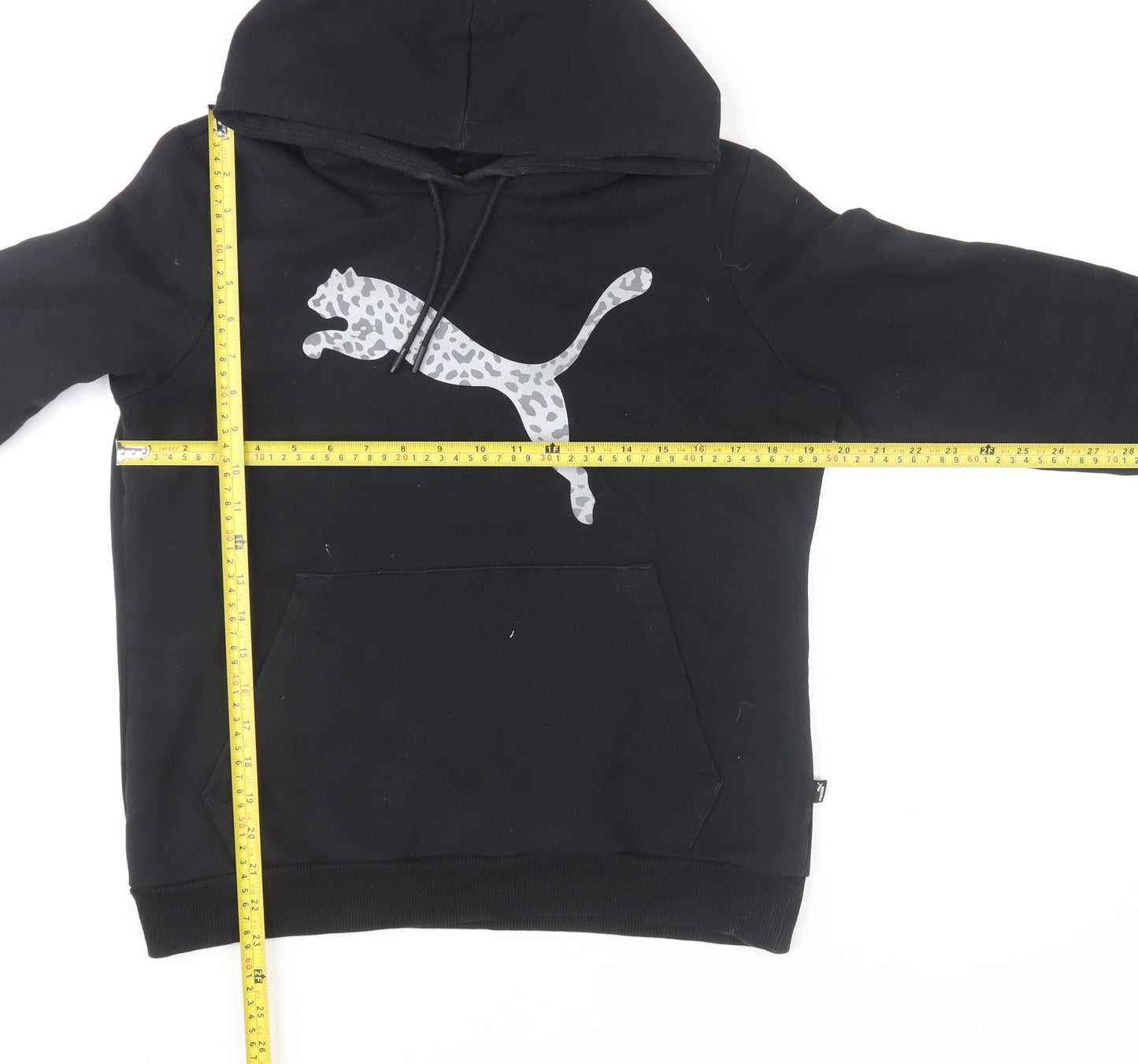 Womens UK M Regular PUMA Black Pullover Hoodie