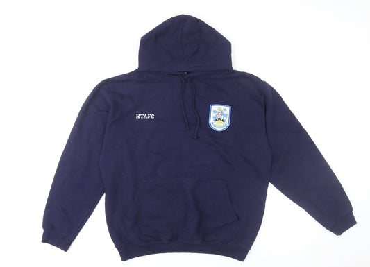 Huddersfield Town AFC Men’s Blue Pullover Hoodie Medium Regular Fit