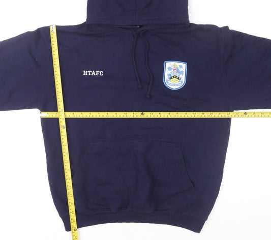 Huddersfield Town AFC Men’s Blue Pullover Hoodie Medium Regular Fit