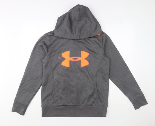 Mens UK M Slim Under armour Grey Pullover Hoodie