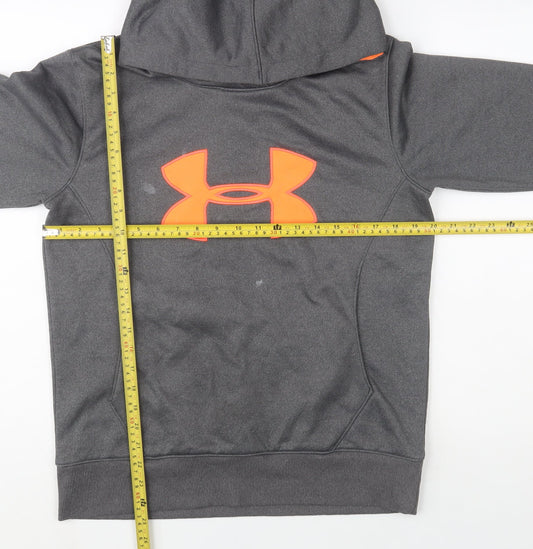 Mens UK M Slim Under armour Grey Pullover Hoodie