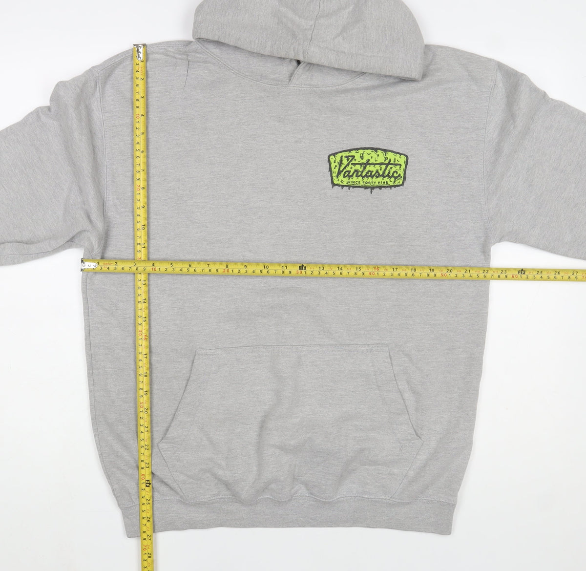 Avidsbrands Mens Grey Pullover Hoodie L Graphic Logo Sweatshirt