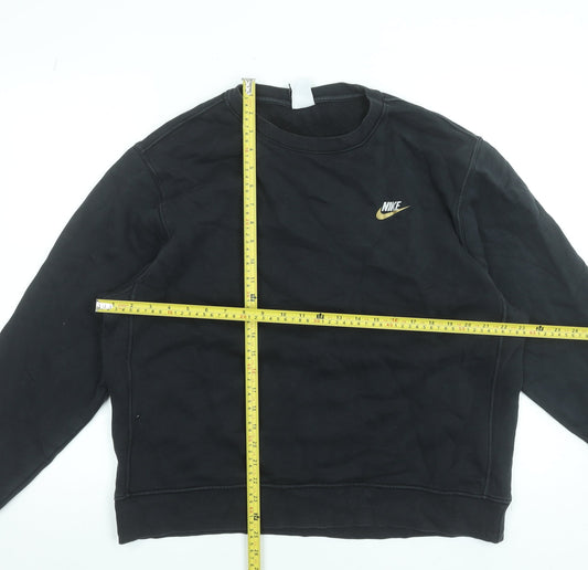 Nike Men’s Black Crew Neck Pullover Sweatshirt Size L