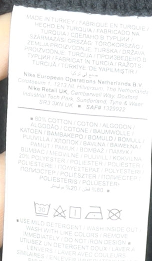 Nike Men’s Black Crew Neck Pullover Sweatshirt Size L