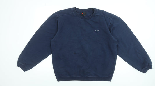 Nike Men's Blue Crew Neck Pullover Sweatshirt Size M