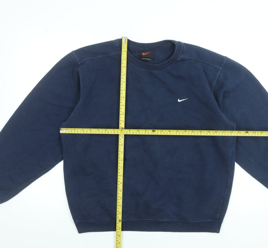 Nike Men's Blue Crew Neck Pullover Sweatshirt Size M