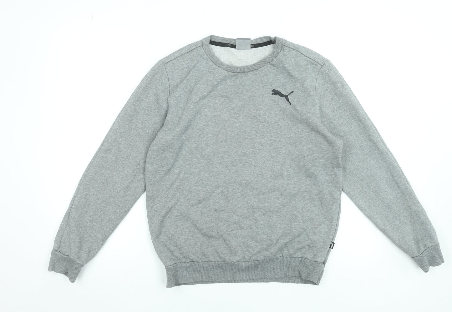 Mens UK S Classic PUMA Grey Pullover Sweatshirt