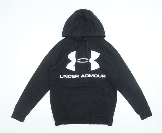 Mens UK S Regular Under armour Black Pullover Hoodie