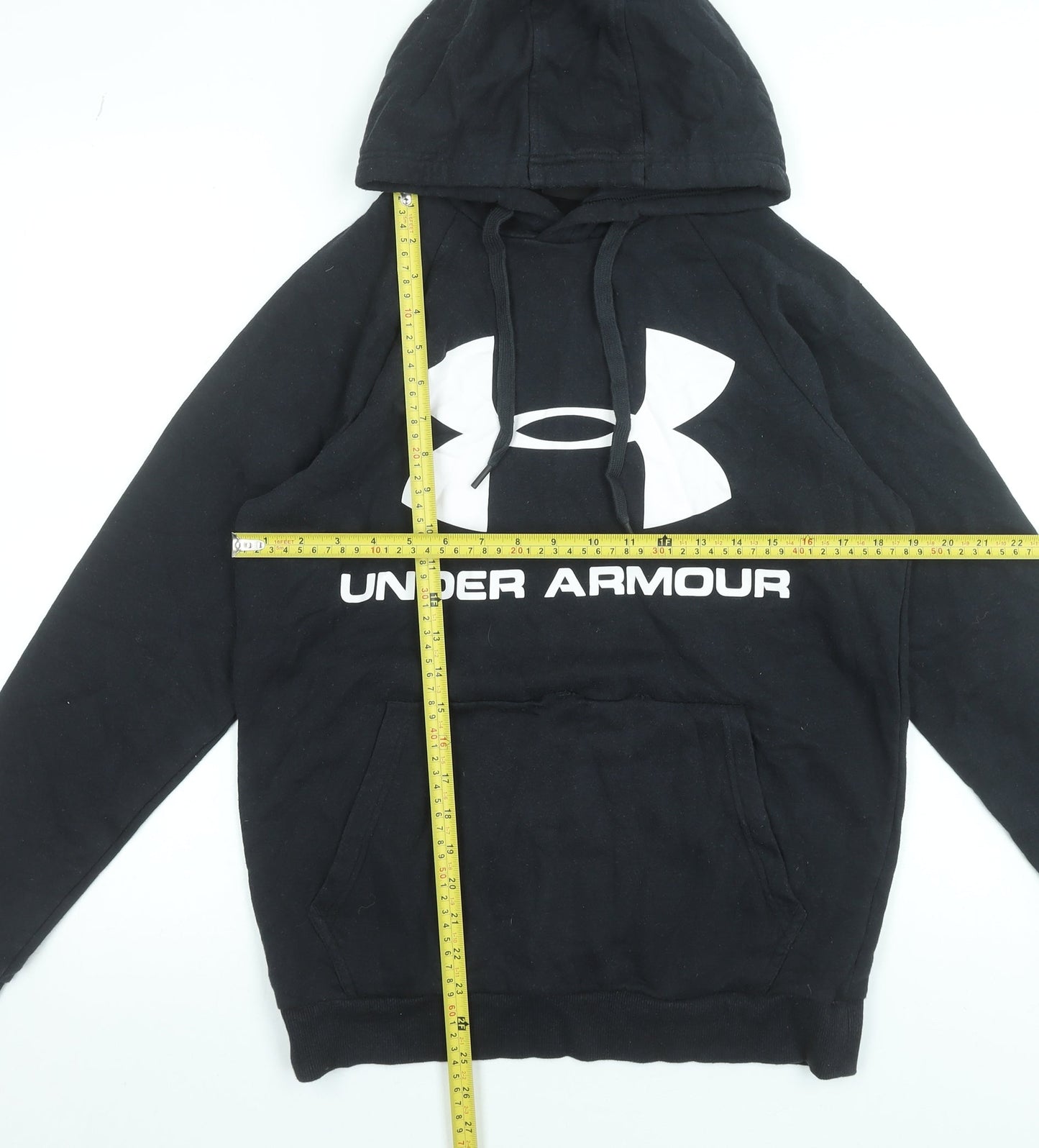 Mens UK S Regular Under armour Black Pullover Hoodie