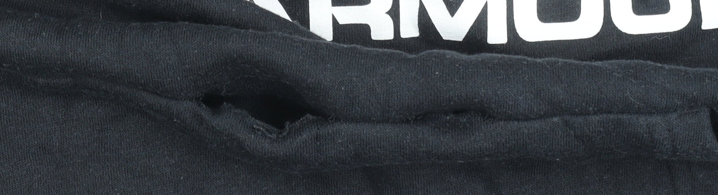 Mens UK S Regular Under armour Black Pullover Hoodie