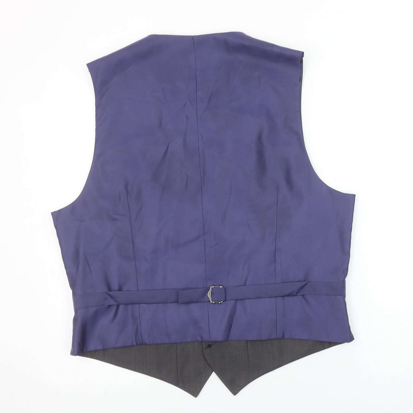 Marks and Spencer Men's Grey Wool Blend Waistcoat Size L 42in