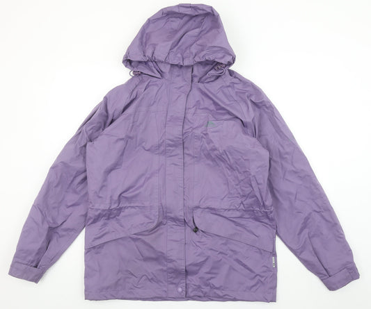 Womens UK Size M Regular Trespass Purple Polyester Blend Jacket