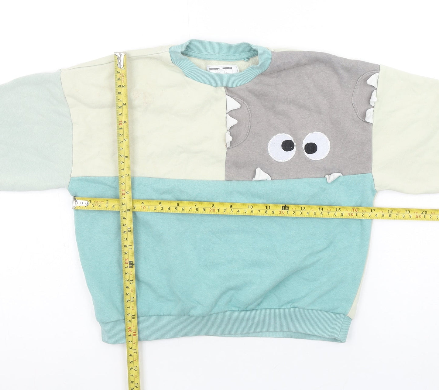 Next Girls Multicoloured Dinosaur Sweatshirt 4-5 Years Cotton Blend