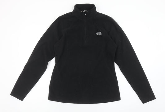 The North Face Womens Black M Fleece 1/4 Zip Pullover Hoodie