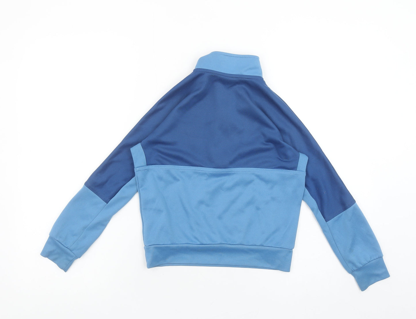Nike Boys Blue 1/4 Zip Colourblock Sweatshirt 6-7 Years