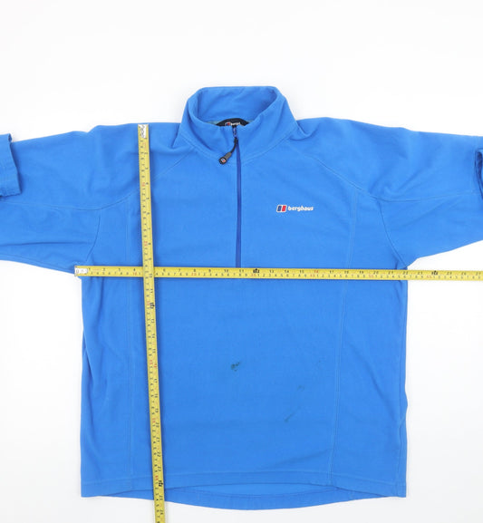Berghaus Men's Blue Fleece Half Zip Pullover Sweatshirt Size L