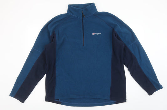 Berghaus Men's Blue Fleece 1/2 Zip Pullover Sweatshirt L