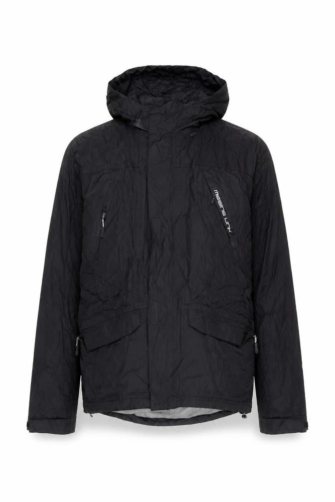 Missing Mens Link Black S Hooded Windbreaker Jacket
