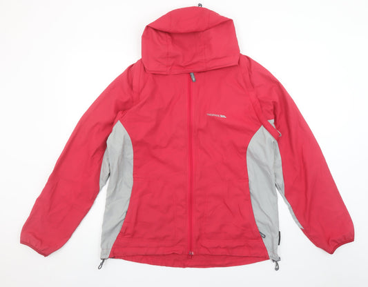 Womens UK Size XL Regular Trespass Red Polyester Jacket