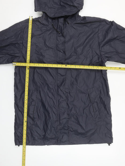 Womens UK Size 10-12 Regular Lands' End Blue PVC Blend Jacket