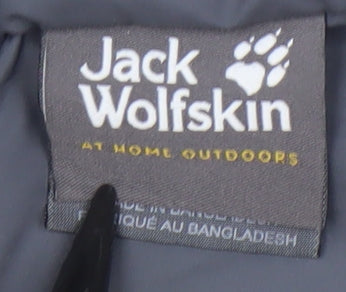 Jack Wolfskin Men's Grey S Hooded Puffer Jacket Outdoor Coat