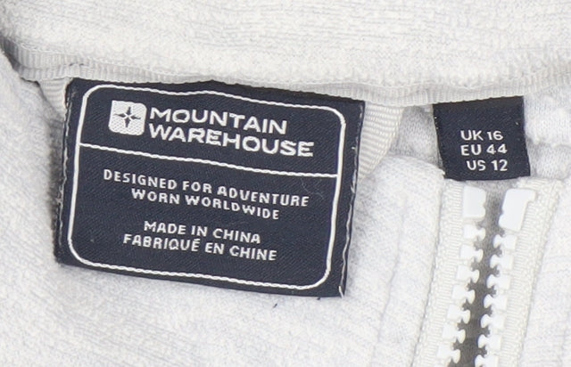 Womens UK Size 16 Regular Mountain Warehouse Grey Polyester Jacket