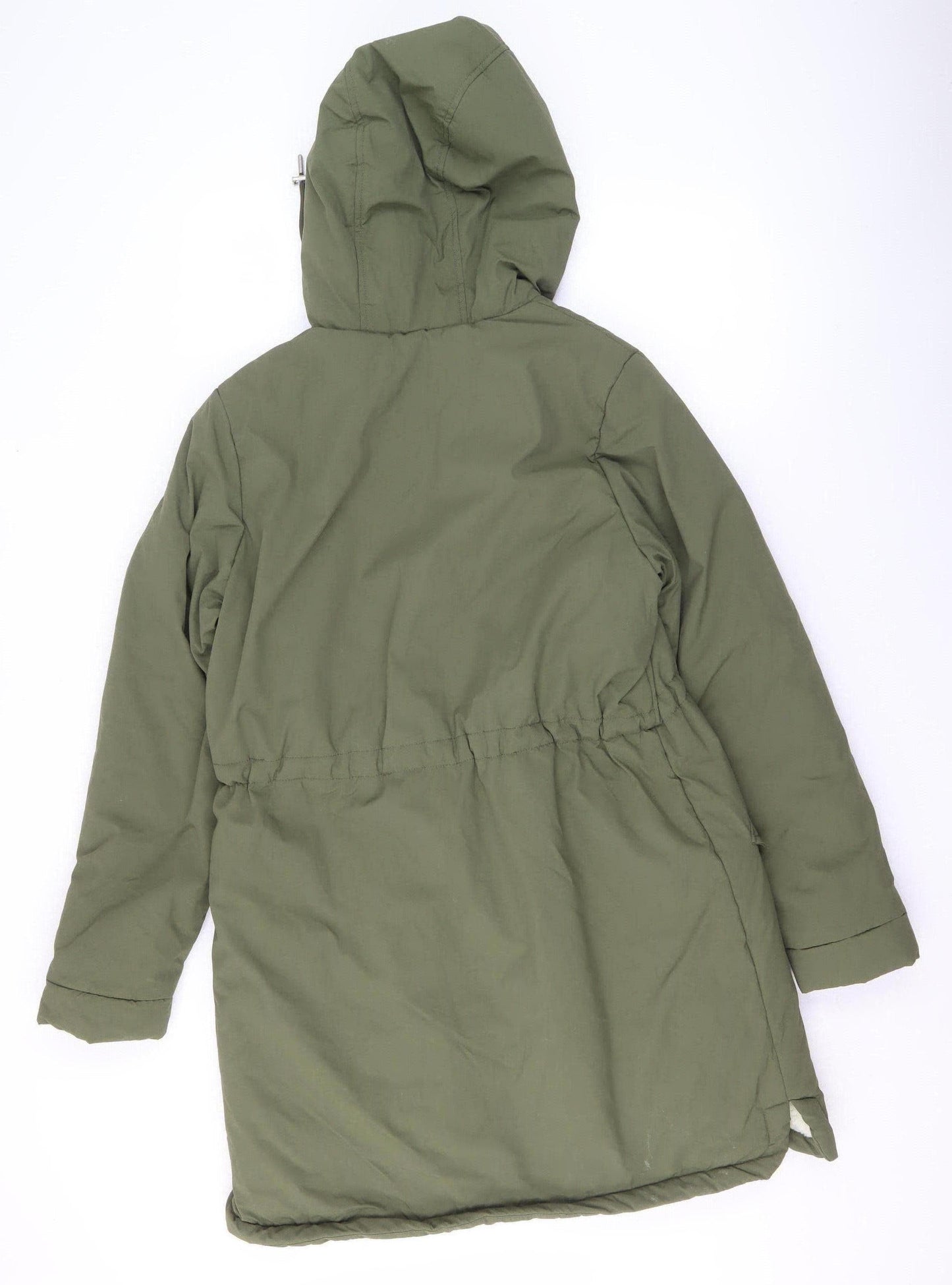 Womens UK Size 10 Regular U.S. Polo Assn. Green Nylon Coat