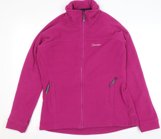 Berghaus Women's Purple Fleece Full Zip Outdoor Jacket Size 12