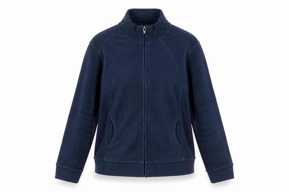 Dunnes Women's Blue Fleece Full Zip Jacket Size 10