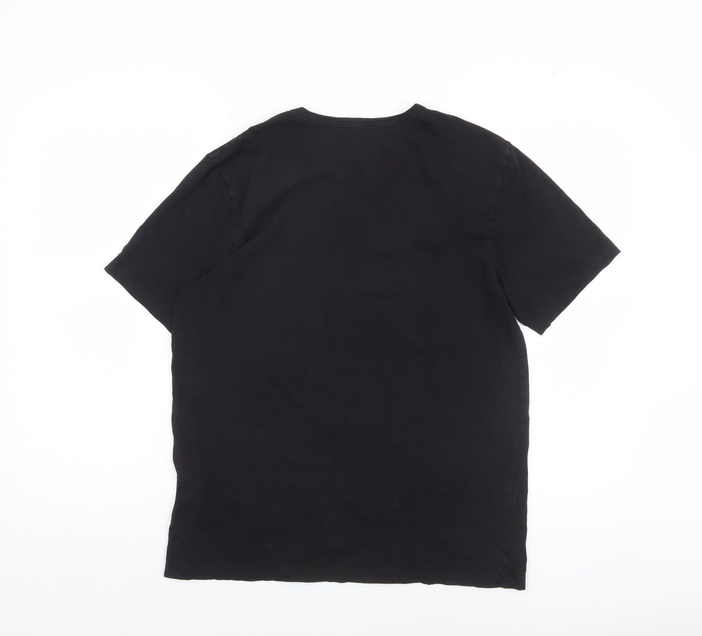 Hugo Boss Men's Black Cotton Crew Neck T-Shirt Size L