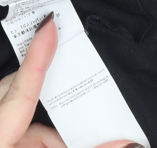 Hugo Boss Men's Black Cotton Crew Neck T-Shirt Size L