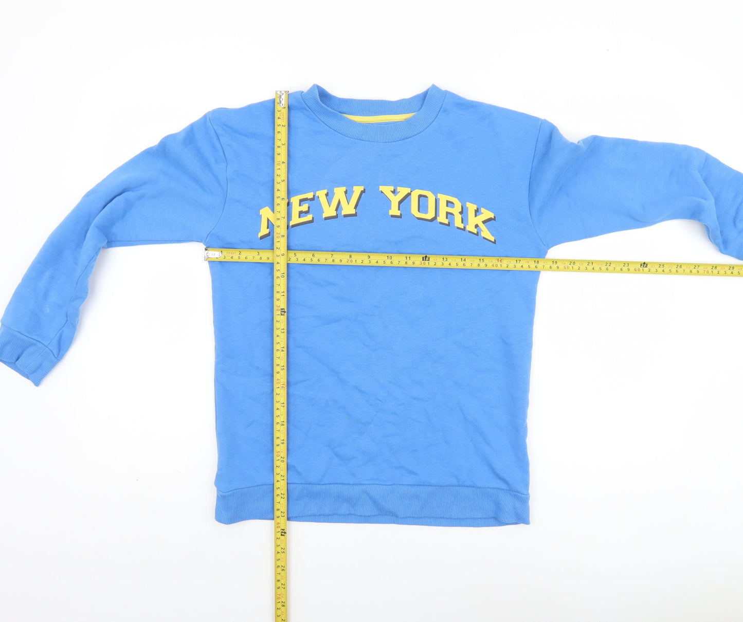 Marks and Spencer Boys Blue New York Sweatshirt 12-13 Years Pullover