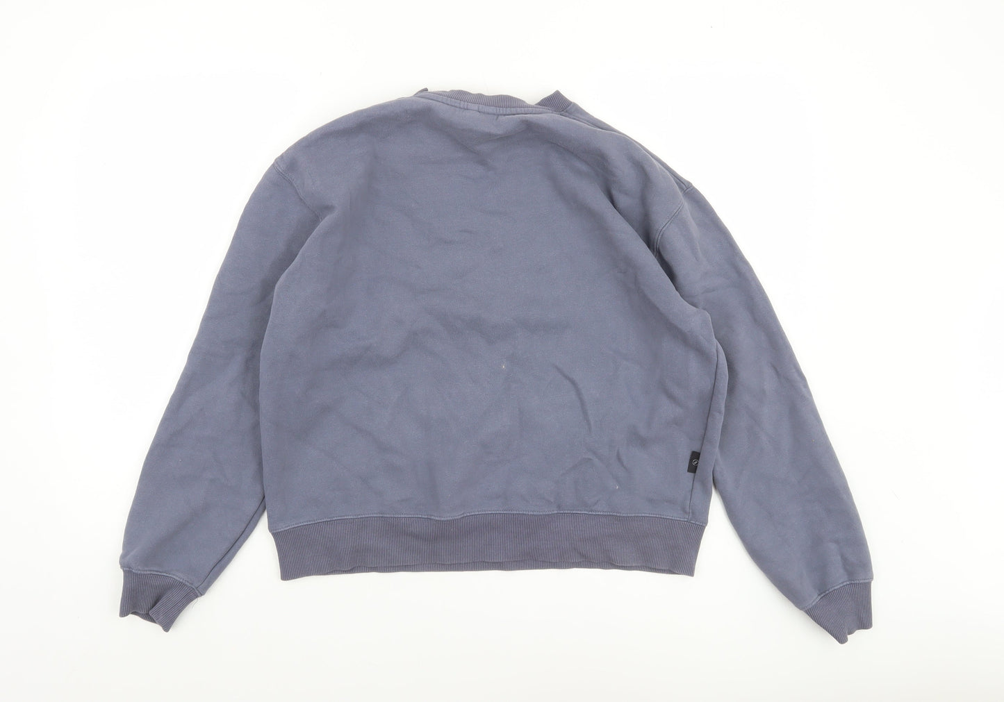 Womens UK S Regular Diesel Blue Pullover Sweatshirt