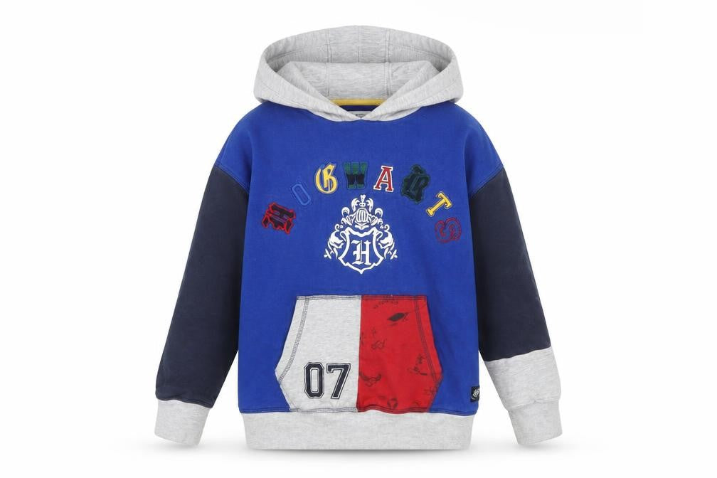 Marks & Spencer Boys Blue Harry Potter Hogwarts Pullover Hoodie 10-11 Years