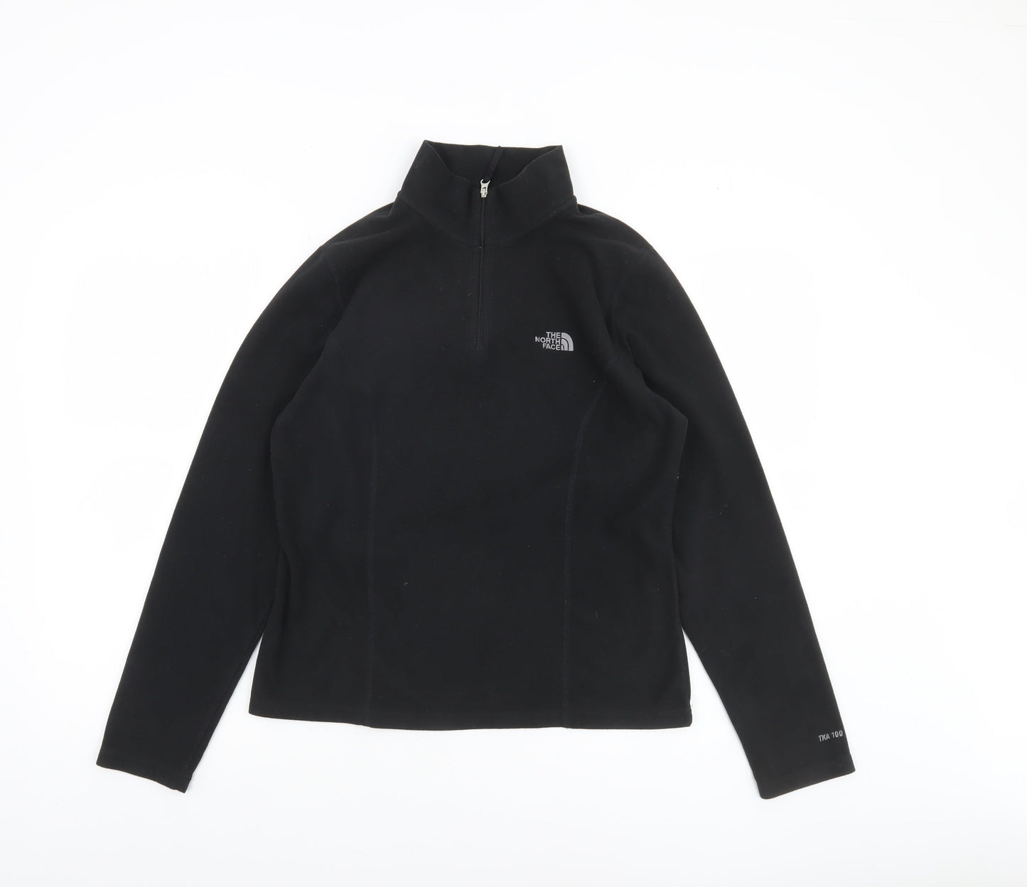 The North Face Women's Black Medium 1/4 Zip Fleece Pullover Sweatshirt