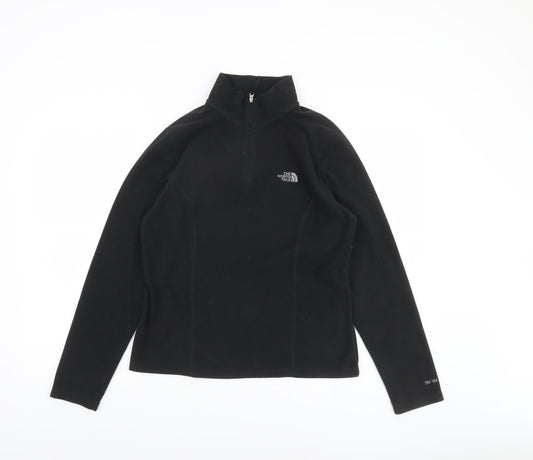 The North Face Women's Black Medium 1/4 Zip Fleece Pullover Sweatshirt