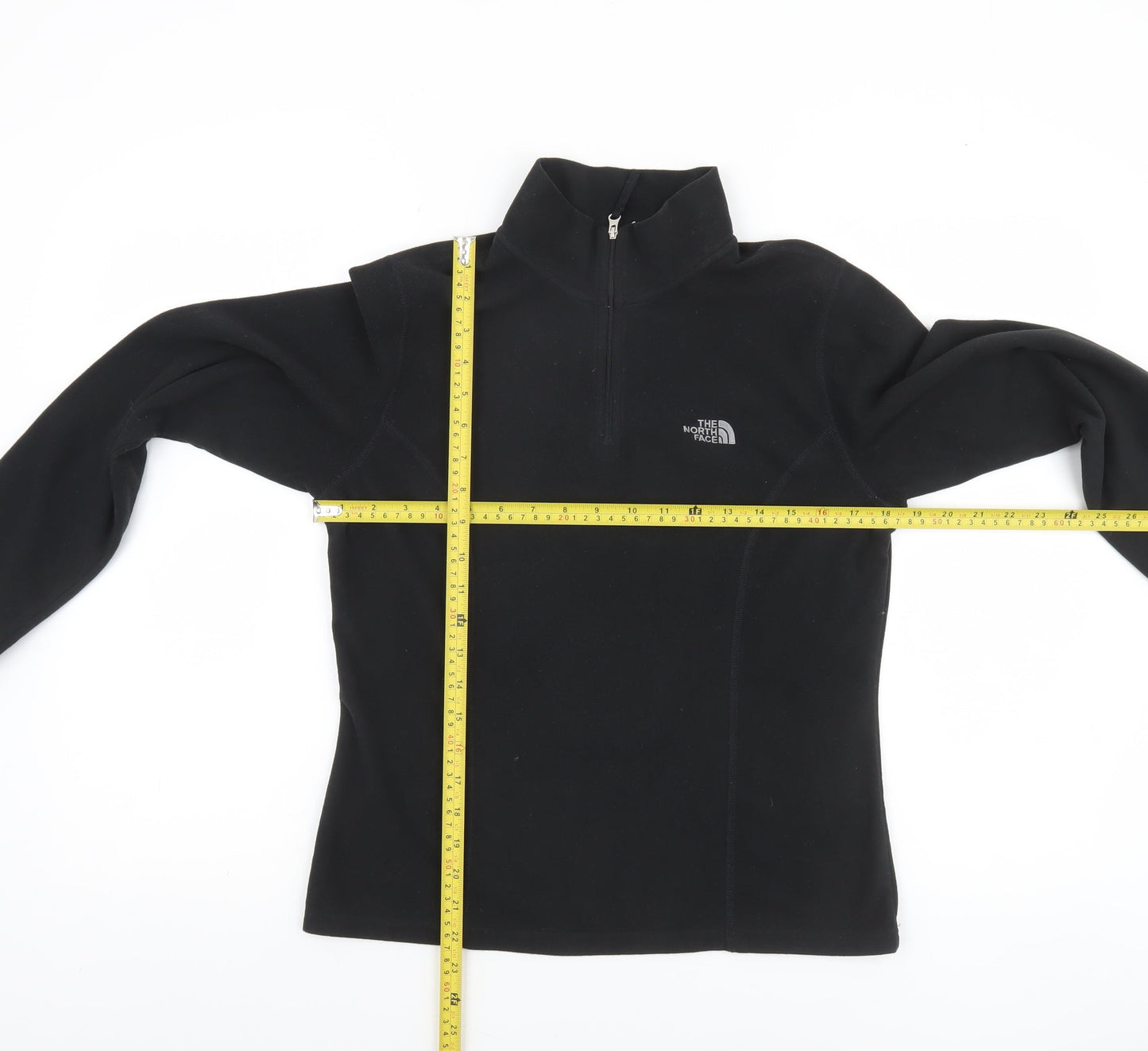 The North Face Women's Black Medium 1/4 Zip Fleece Pullover Sweatshirt