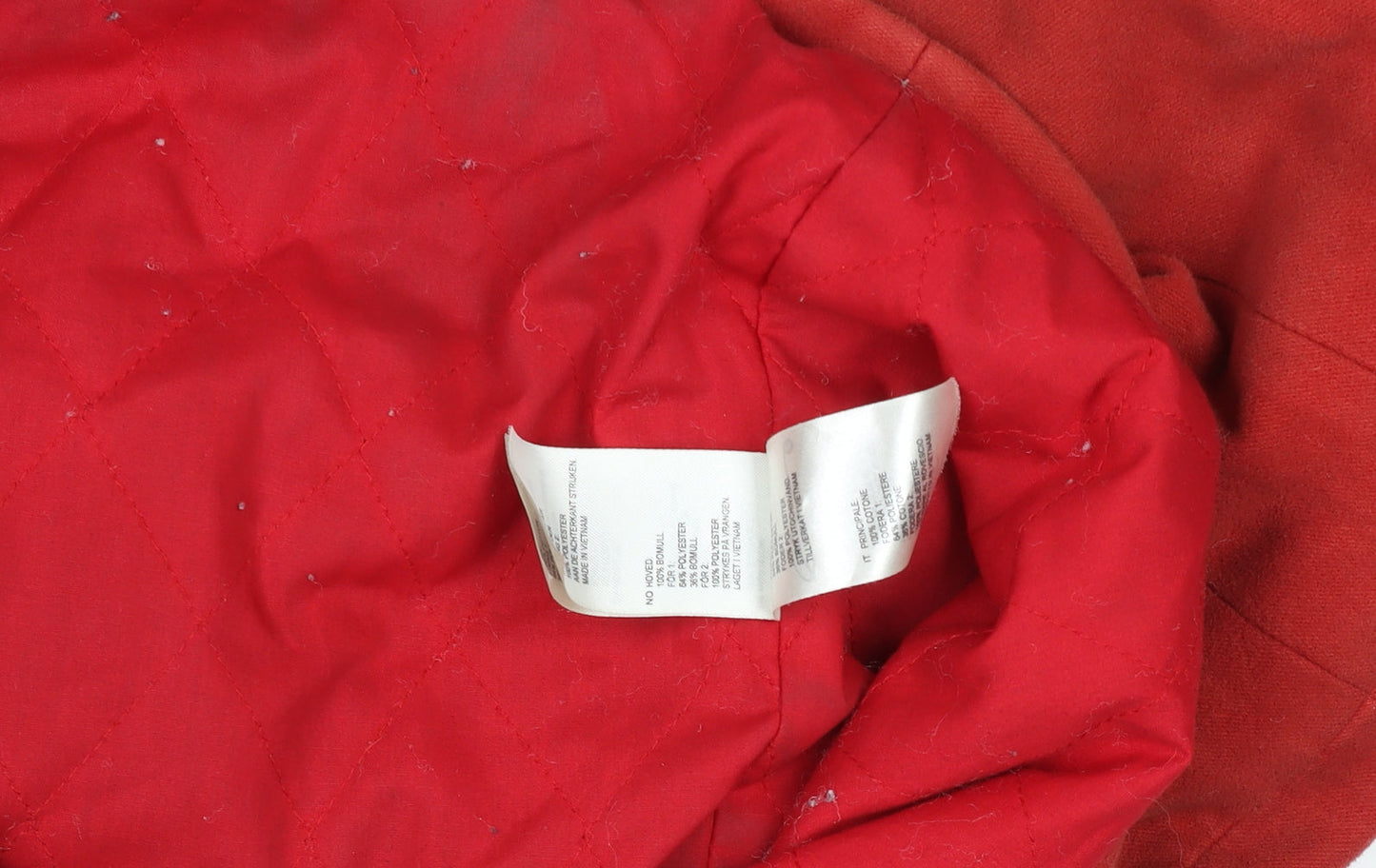 White Stuff Women's Red Hooded Cotton Parka Coat Size 14