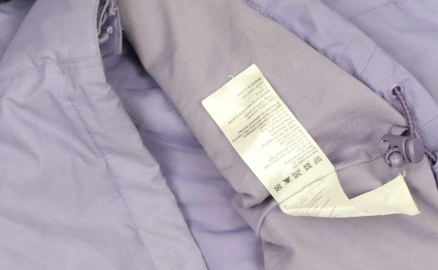 Womens UK Size 10 Regular Mountain Warehouse Purple Polyester Jacket