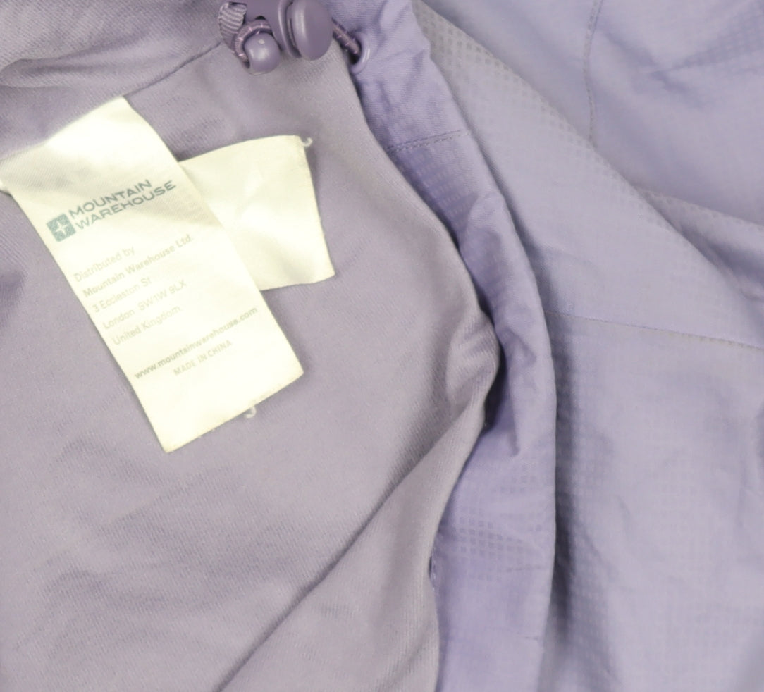Womens UK Size 10 Regular Mountain Warehouse Purple Polyester Jacket