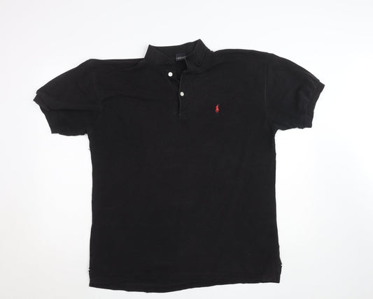 Ralph Lauren Men’s Black Polo Shirt Size M Classic Fit