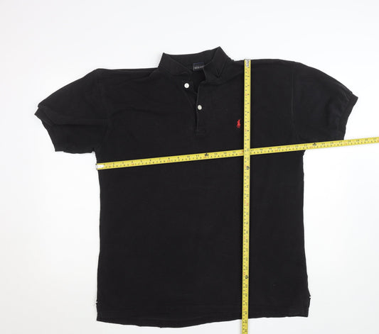 Ralph Lauren Men’s Black Polo Shirt Size M Classic Fit