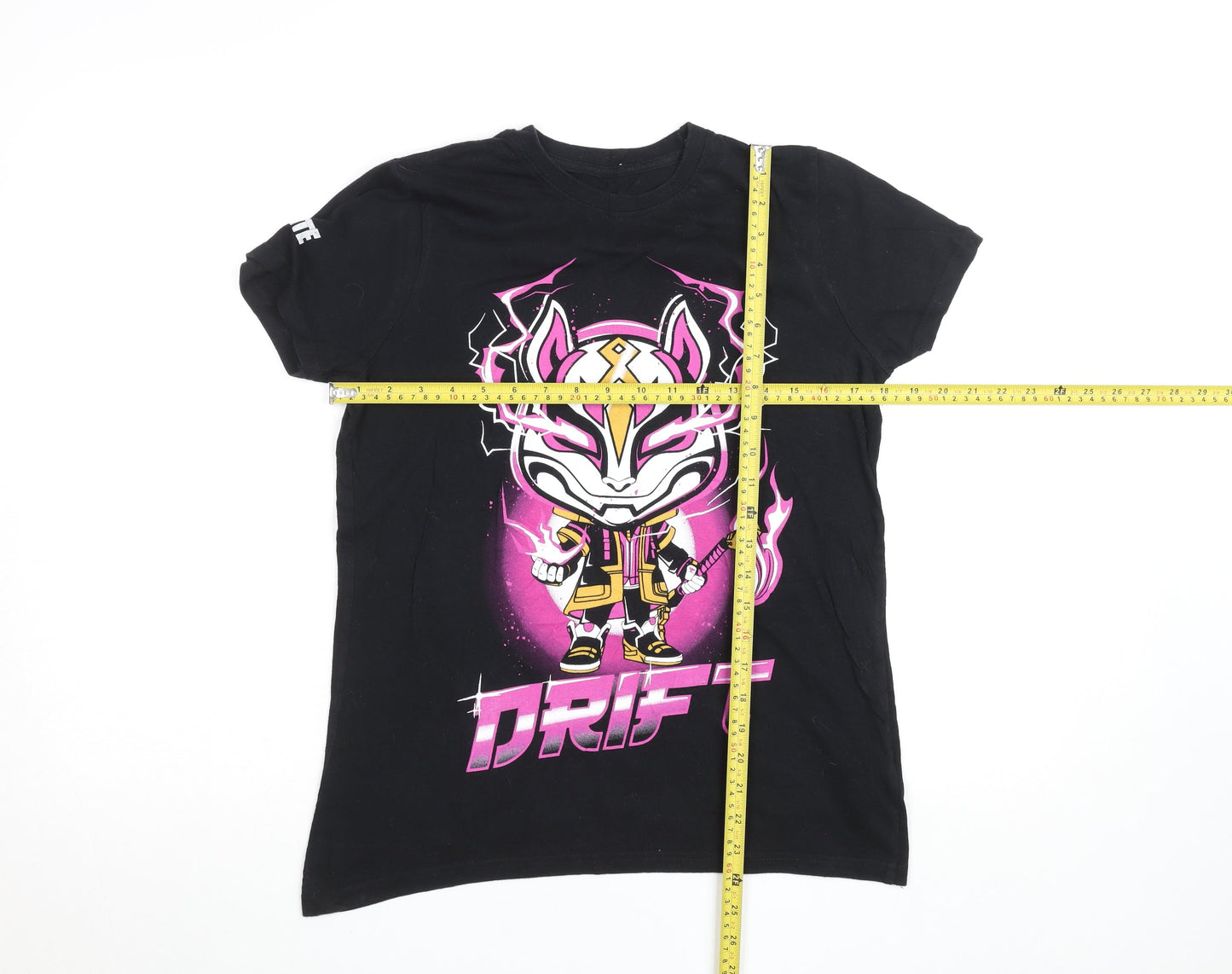 Fortnite Teens Black Drift Graphic Short Sleeve Cotton T-Shirt M