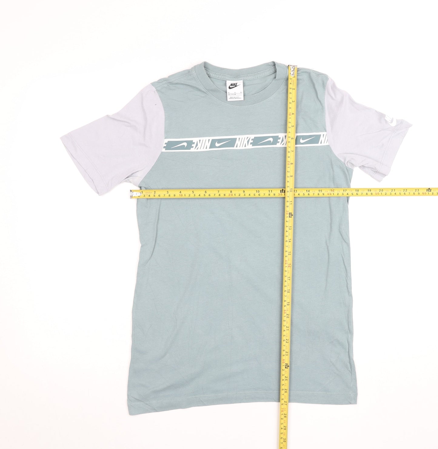 Nike Boys Blue XL Graphic Logo Short Sleeve Cotton T-Shirt