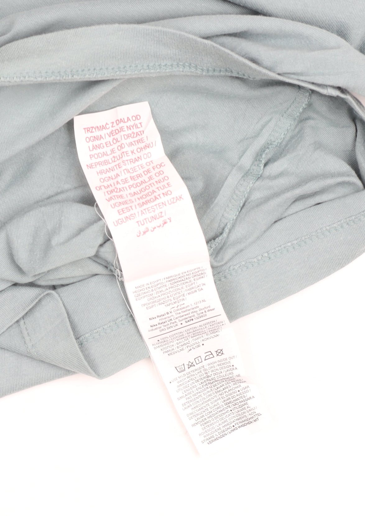 Nike Boys Blue XL Graphic Logo Short Sleeve Cotton T-Shirt