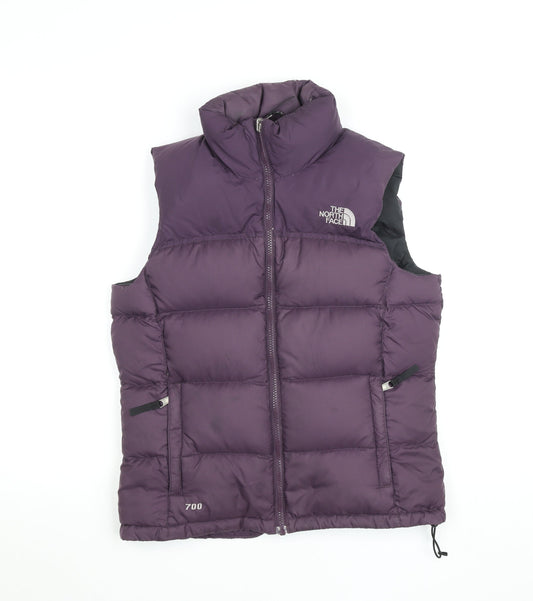The North Face Womens Purple 700 Down Puffer Waistcoat S