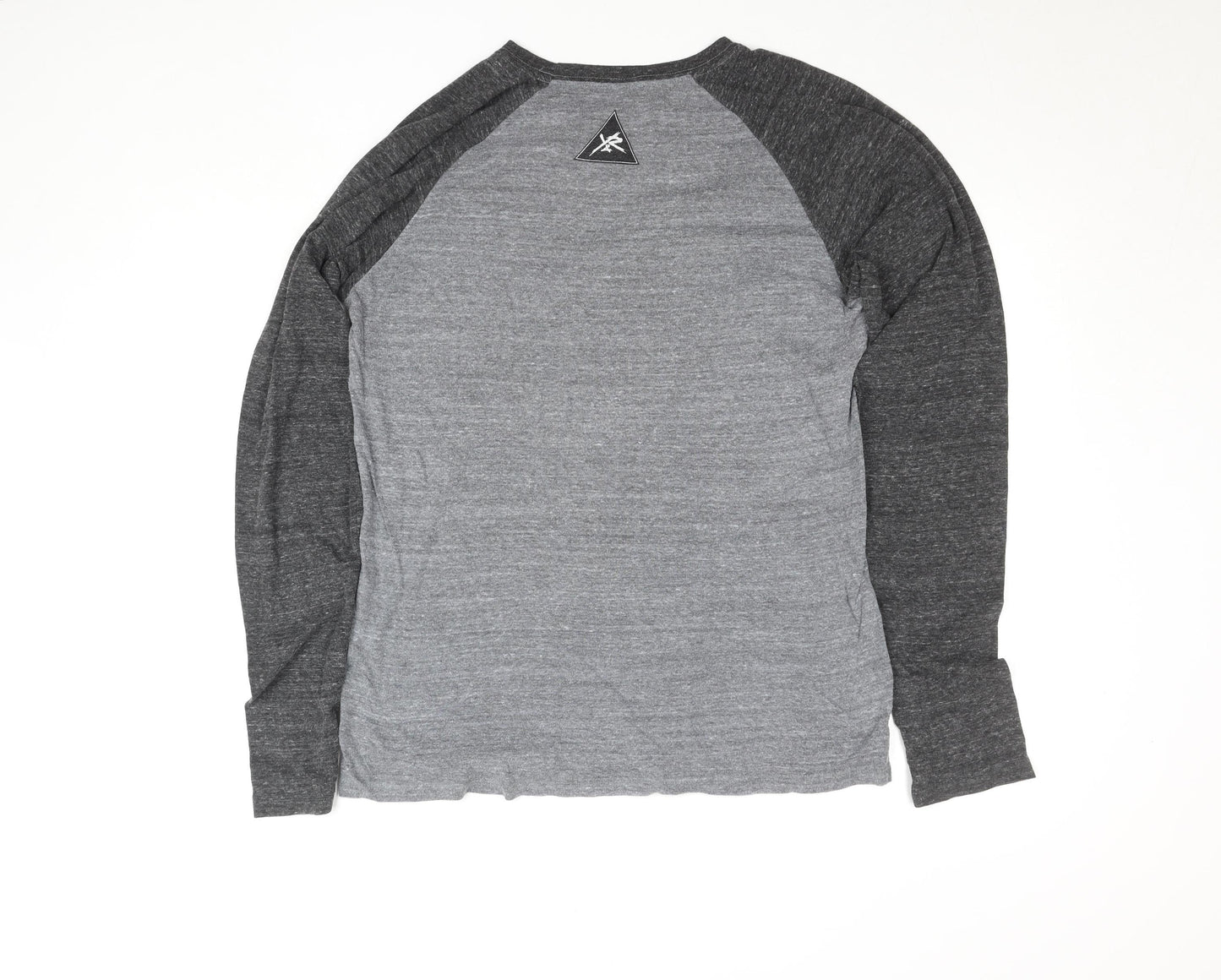 Young & Reckless Men’s Grey Long Sleeve Graphic Top Size L