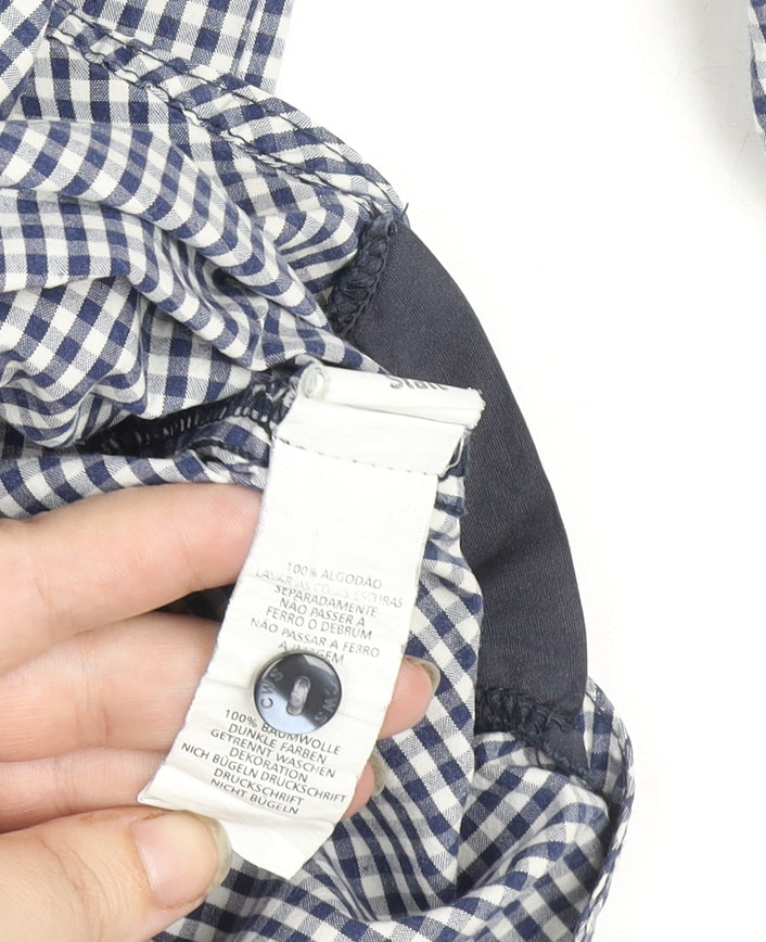 Cedar Wood State Men's Blue Check Button-Up Long Sleeve Shirt XL