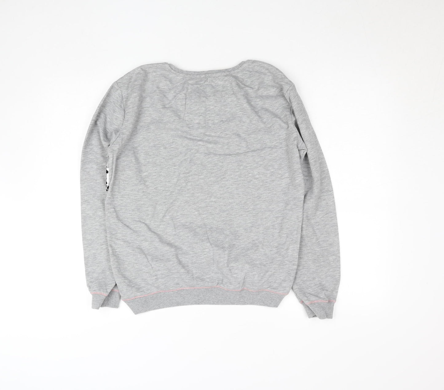 Next Girls Grey Dalmatian Print Sweatshirt Size 10 Crew Neck