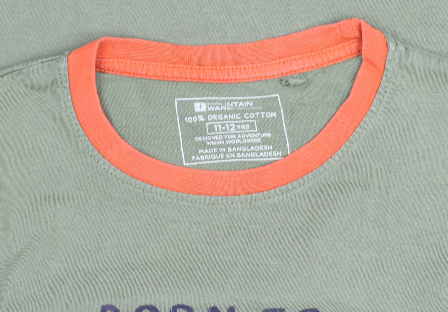 Waintain Boys Green Organic Cotton Born to Roam T-Shirt 11-12 Years